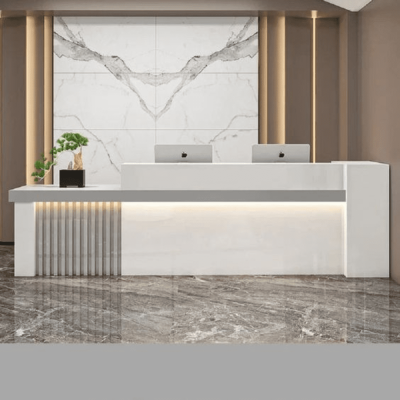 Marble Reception Desk Ideas for Abu Dhabi Offices