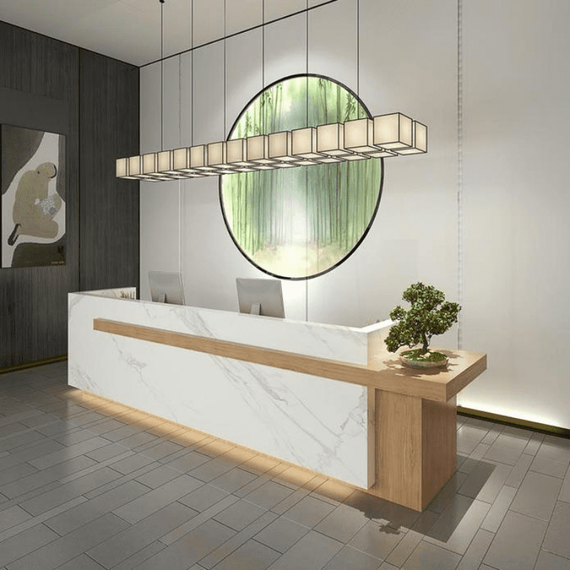 Stylish Reception Table Concepts for Ajman Offices