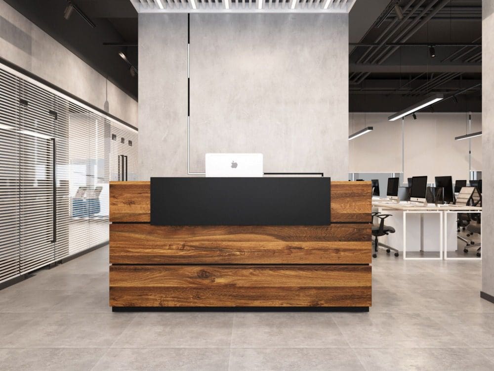Minimalist Reception Table Ideas for Dubai Workspaces