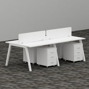 EVA Series Cluster of 4x Face to Face Workstation