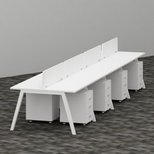 EVA Series Cluster of 8x Face to Face Workstation