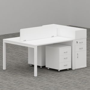 Galaxy Series 2-Person Workstation With Storage
