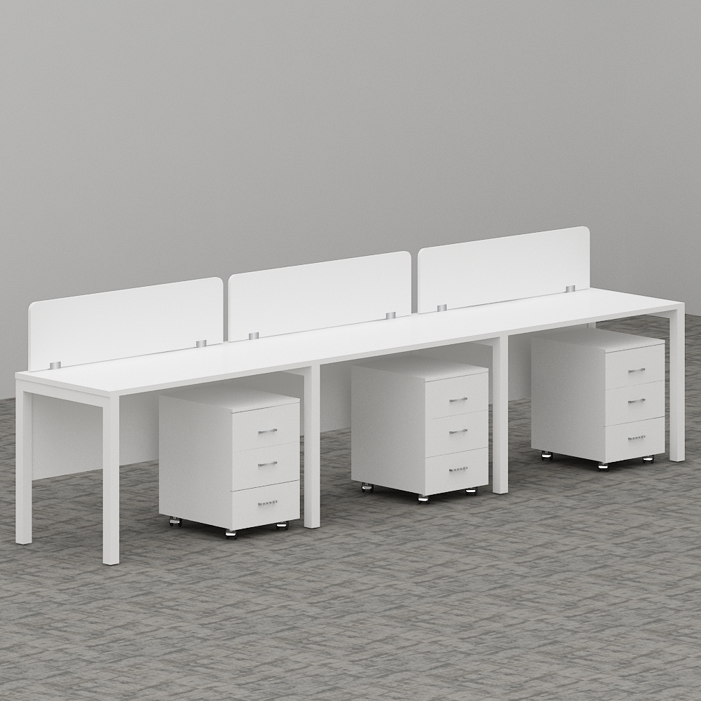 Galaxy Series 3-Person Workstation
