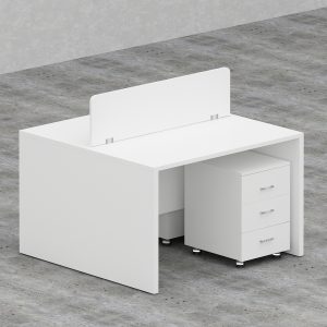 Rayan Series Cluster of 2x Face to Face Workstation