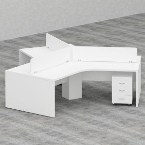 Rayan Series Cluster of 3-Person Workstation