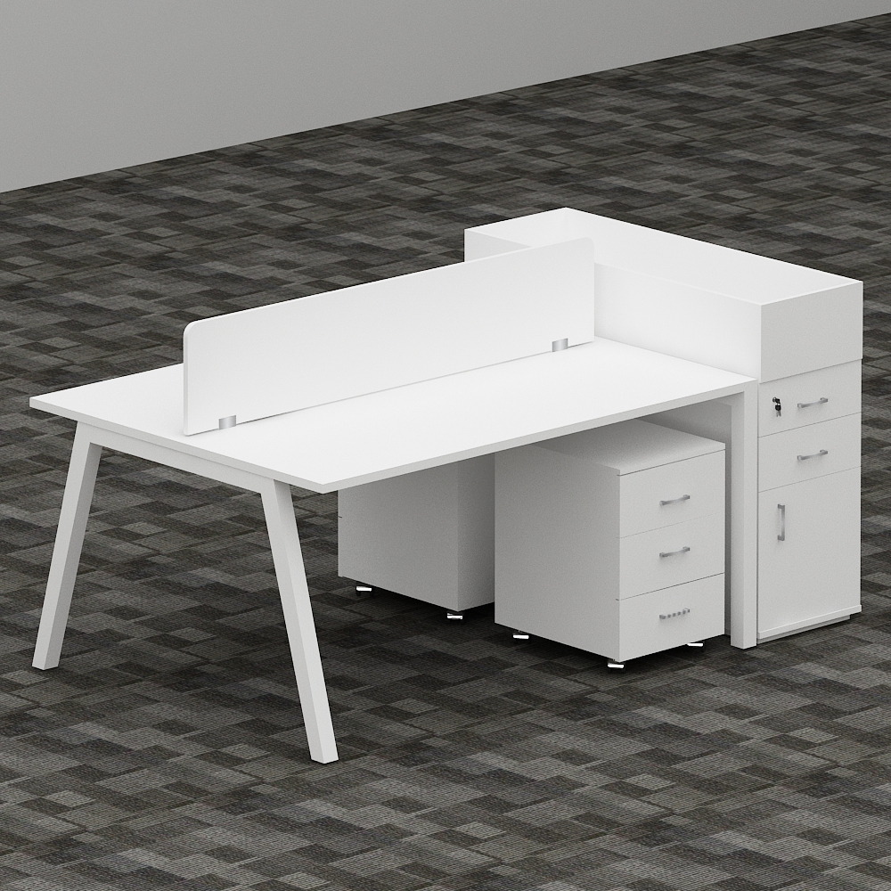 EVA Series 2 Person Workstation With Storage Office Concept Furniture - Office Furniture Manufacturer & Supplier in Dubai EVA Series 2-Person Workstation With Storage