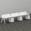 EVA Series 3 Person Workstation Office Concept Furniture - Office Furniture Manufacturer & Supplier in Dubai EVA Series 3 Person Workstation Office Concept Furniture - Office Furniture Manufacturer & Supplier in Dubai