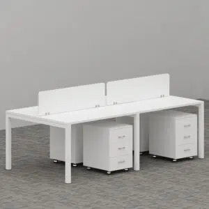 Galaxy Series Cluster of 4x Face to Face Workstation