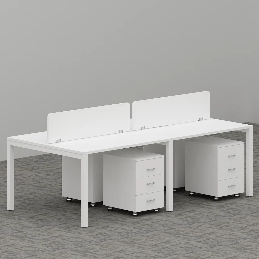 Galaxy Series Cluster of 4x Face to Face Workstation Office Concept Furniture - Office Furniture Manufacturer & Supplier in Dubai Galaxy Series Cluster of 4x Face to Face Workstation