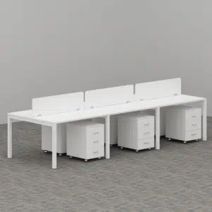 Galaxy Series Cluster of 6x Face to Face Workstation