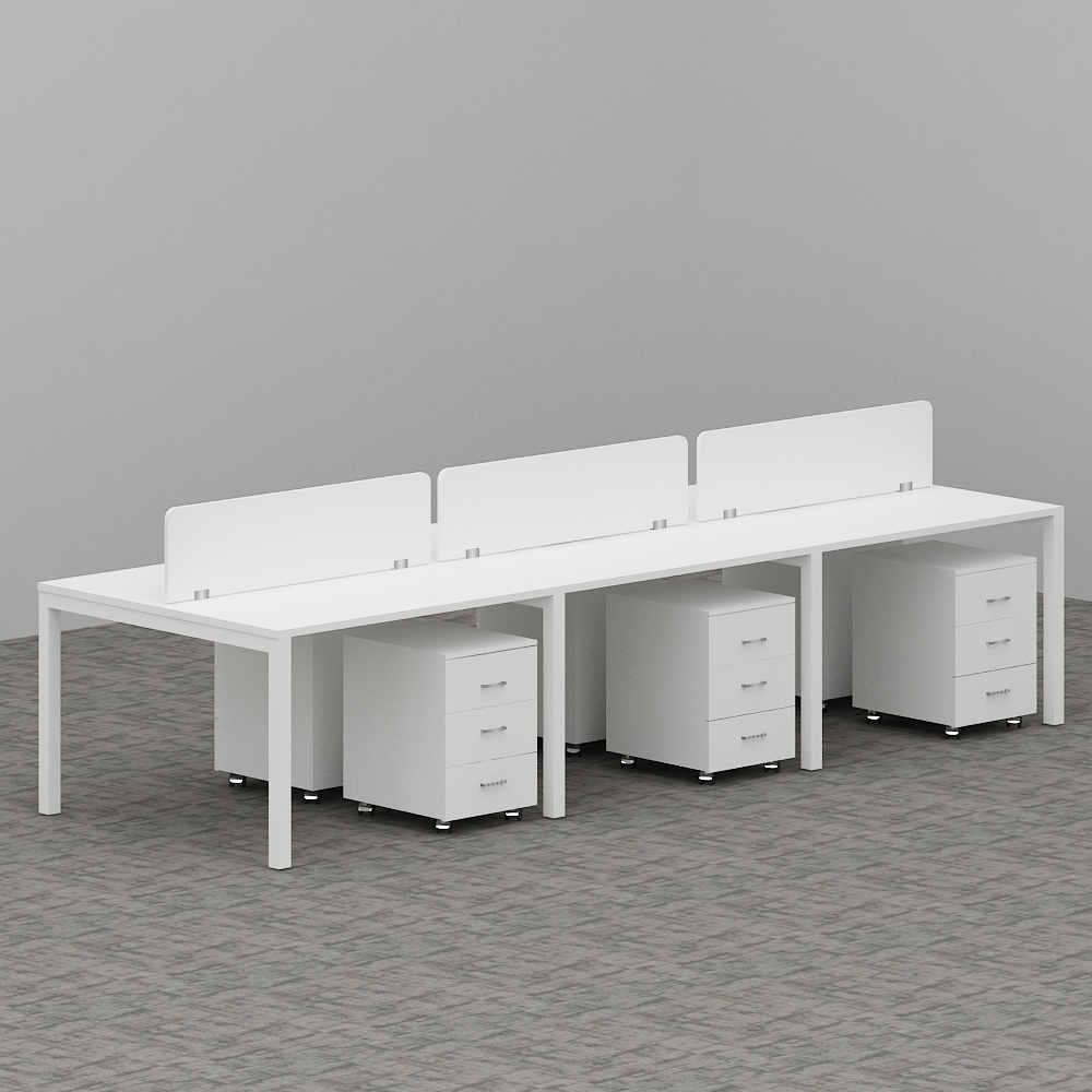 Galaxy Series Cluster of 6x Face to Face Workstation Office Concept Furniture - Office Furniture Manufacturer & Supplier in Dubai Galaxy Series Cluster of 6x Face to Face Workstation