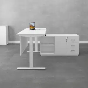 Novo Series L-Shape Dual Motor Electric Height Adjustable Standing Desk