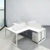 Novo Series L shape Workstation For 4 Person Office Concept Furniture - Office Furniture Manufacturer & Supplier in Dubai