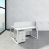 Novo Series Workstation For 2 Person Office Concept Furniture - Office Furniture Manufacturer & Supplier in Dubai