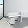 Novo Series Workstation For 2 Person Office Concept Furniture - Office Furniture Manufacturer & Supplier in Dubai