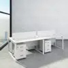 Novo Series Workstation For 4 Person Office Concept Furniture - Office Furniture Manufacturer & Supplier in Dubai Novo Series Workstation For 4 Person Office Concept Furniture - Office Furniture Manufacturer & Supplier in Dubai