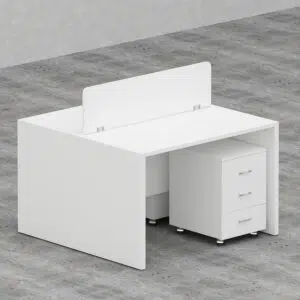 Rayan Series Cluster of 2x Face to Face Workstation