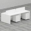 Rayan Series Cluster of 4x Face to Face Workstation Office Concept Furniture - Office Furniture Manufacturer & Supplier in Dubai