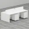 Rayan Series Cluster of 4x Face to Face Workstation Office Concept Furniture - Office Furniture Manufacturer & Supplier in Dubai