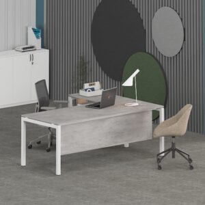 Light Grey Chicago Concrete 1 Office Concept Furniture - Office Furniture Manufacturer & Supplier in Dubai