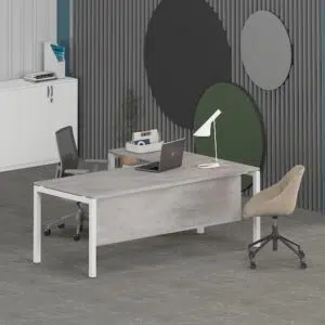 Light Grey Chicago Concrete 1 Office Concept Furniture - Office Furniture Manufacturer & Supplier in Dubai