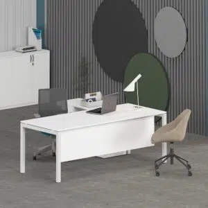 Alternative view of Matrix Office Executive Desk (with Side Cabinet)